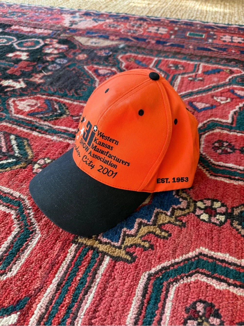 Vintage 2001 Western Kansas Manufacturers Association Embroidered Snapback Hat